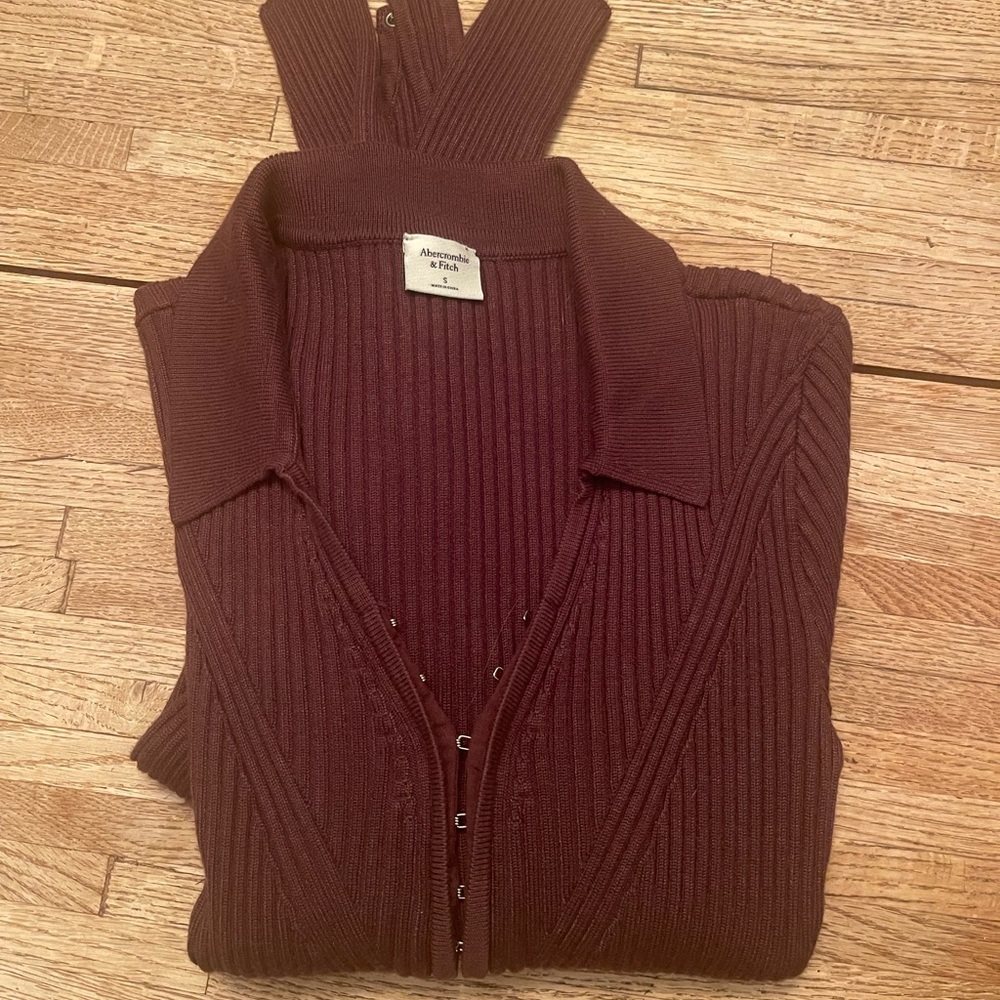 Abercombie Ribbed Sweater Bodysuit - Purple